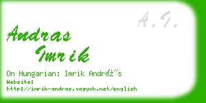 andras imrik business card